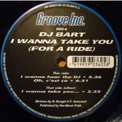 DJ Bart - DJ Bart - I Wanna Take You (For A Ride) - Groove Inc.