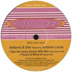 Addams & Gee Ft Antonia Lucas - Addams & Gee Ft Antonia Lucas - Take Me Away - Clubbuzz