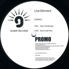 Live Element  - Live Element  - D.B.M.D. - Gossip Records