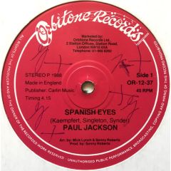 Paul Jackson - Paul Jackson - Spanish Eyes - Orbitone Records