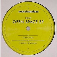 Bleak - Bleak - Open Space EP - Secretsundaze