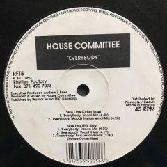House Committee - House Committee - Everybody - Rhythm Factory