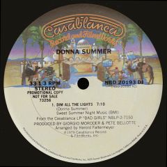 Donna Summer - Donna Summer - Dim All The Lights - Casablanca