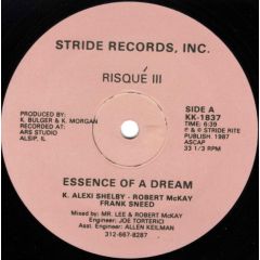 Risque Iii - Risque Iii - Essence Of A Dream / Risque Madness - Stride Records Inc