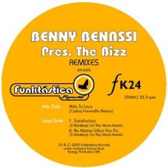 Benny Benassi Pres. The Biz - Benny Benassi Pres. The Biz - Able To Love - Funktastica Records 24
