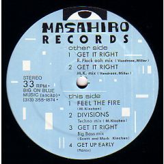Mk Feat. Area 10 - Mk Feat. Area 10 - Get It Right / Feel The Fire - Masahiro