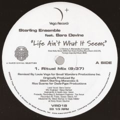 Sterling Ensemble Ft Sara Devine - Sterling Ensemble Ft Sara Devine - Life Aint What It Seems - Vega Records