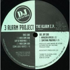 3 Alarm Project - 3 Alarm Project - The Alarm EP - DJ Exclusive