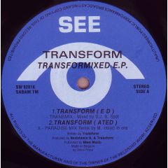 Transform - Transform - Transformixed EP - See Saw