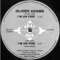 Oliver Adams - Oliver Adams - I'm On Fire - Beat Box