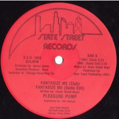 Pleasure Pump - Pleasure Pump - Fantasize Me - State Street