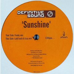 Definitive Sound - Definitive Sound - Sunshine - Jumpstart Records