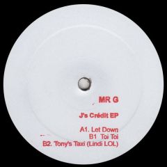 Mr. G - Mr. G - J's Credit EP - Bass Culture Records