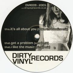 Tracie Spencer - Tracie Spencer - Its All About You (Speed Garage Remix) - Dirty Vinyl