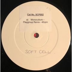 Soft Cell - Soft Cell - Monoculture - Cooking Vinyl