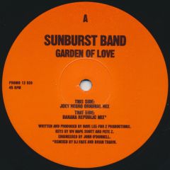 The Sunburst Band - The Sunburst Band - Garden Of Love - Z Records