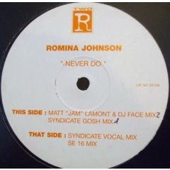 Romina Johnson  - Romina Johnson  - Never Do - Two R