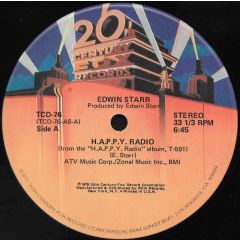 Edwin Starr - Edwin Starr - H.A.P.P.Y. Radio / My Friend - 20th Century Fox Records