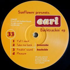 Earl - Earl - Backtrackin EP - Sunflower