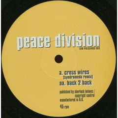 Peace Division - Cross Wires / Back 2 Back - Low Pressings