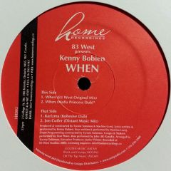 83 West Presents Kenny Bobien - 83 West Presents Kenny Bobien - When - Home Recordings