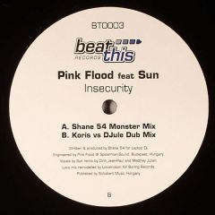 Pink Flood Feat Sun - Pink Flood Feat Sun - Insecurity - Beat This Records