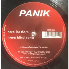 Panik - Panik - Be There - GTO