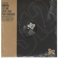 Kariya - Kariya - Let Me Love You For Tonight - S12 Simply Vinyl