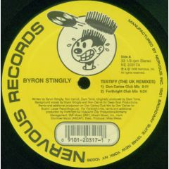 Byron Stingily  - Byron Stingily  - Testify (Remixes) - Nervous