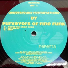 Purveyors Of Fine Funk - Purveyors Of Fine Funk - Underground Permutations - Nepenta