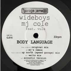 Wideboys & Mj Cole Feat. Vula - Wideboys & Mj Cole Feat. Vula - Body Language (Original / Speed Garage Remix) - Garage Jams