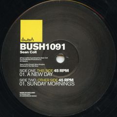 Sean Colt - Sean Colt - A New Day / Sunday Mornings - Bush