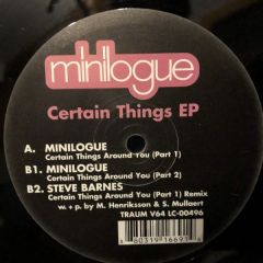 Minilogue - Minilogue - Certain Things EP - Traum