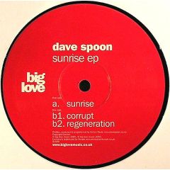Dave Spoon - Dave Spoon - Sunrise EP - Big Love
