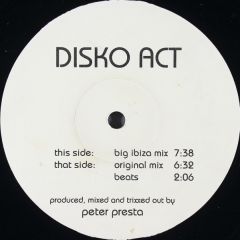 Peter Presta - Peter Presta - Disko Act - Strictly Rhythm