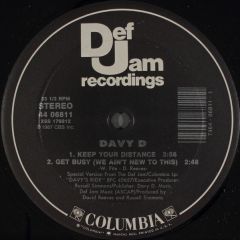 Davy D - Davy D - Have You Seen Davy / Get Busy - Def Jam