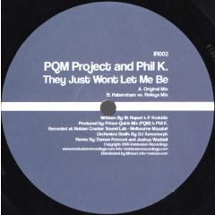 Prince Quick Mix And Phil K - Prince Quick Mix And Phil K - They Just Wont Let Me Be - Institution Recordings
