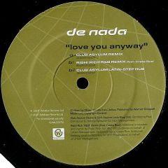De Nada - De Nada - Love You Anyway - Wildstar Records