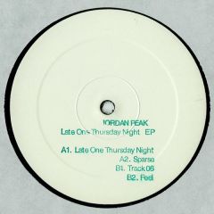 Jordan Peak - Jordan Peak - Late One Thursday Night EP - Bass Culture Records