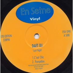 Daft DJ - Daft DJ - Last Night - En Seine