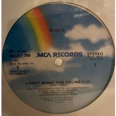 Klique - Klique - I Can't Shake This Feeling - MCA