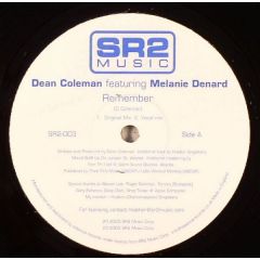 Dean Coleman Ft Melanie Barnard - Dean Coleman Ft Melanie Barnard - Remember - SR2