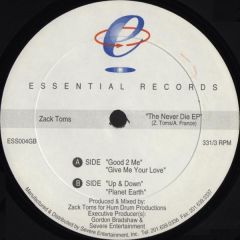 Zack Toms - Zack Toms - The Never Die EP - Essential Records