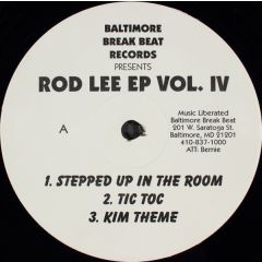 DJ Rod Lee - DJ Rod Lee - Rod Lee EP Vol. IV - Baltimore Breakbeat Records