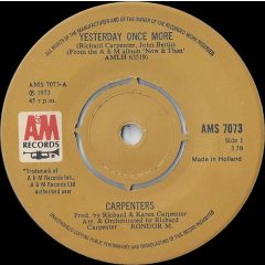 Carpenters - Carpenters - Yesterday Once More - A&M Records
