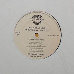 Bb Niks - Bb Niks - 7 Days And 7 Nights - Champion