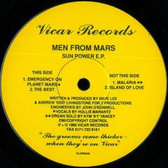 The Men From Mars - The Men From Mars - Sun Power EP - Vicar
