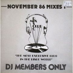 Various Artists - Various Artists - November 86 Mixes 1 - DMC