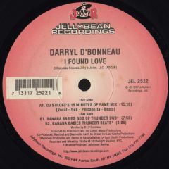 Darryl D'Bonneau - Darryl D'Bonneau - I Found Love - Jellybean