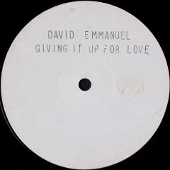 David Emmanuel - David Emmanuel - Giving It Up For Love - White Lodge Records